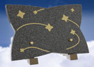 Plaque symbolique Étoiles filantes