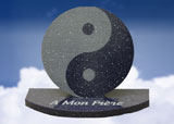 Plaque funéraire cultuelle Yin & Yang